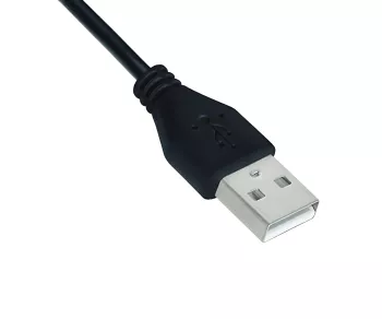 USB type C to A charging cable, USB type C to A plug, 5V, 3A, OD: 3.5mm, black, DINIC polybag, 0.5m